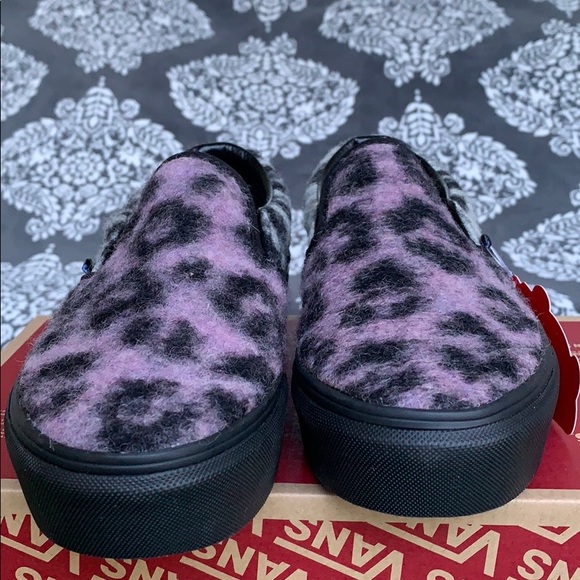 VANS CLASSIC SLIP ON PLATFORM MIX LEOPARD Multi/Bl - Picture 5 of 16